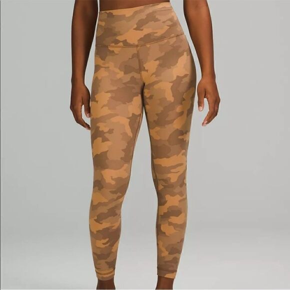 NWT Lululemon Align High-Rise Pant 25" Heritage 365 Camo Beige Size 16 - Picture 5 of 11
